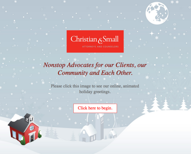 2015 Holiday Email Image