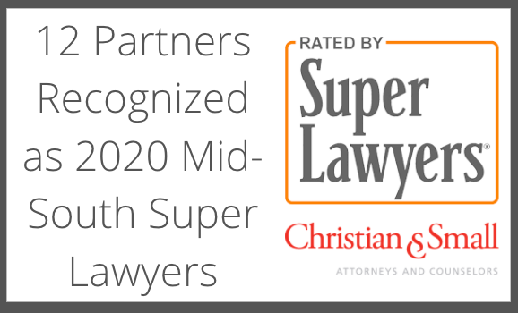 15 Attorneys Recognized by 2020 Mid-South Super Lawyers®