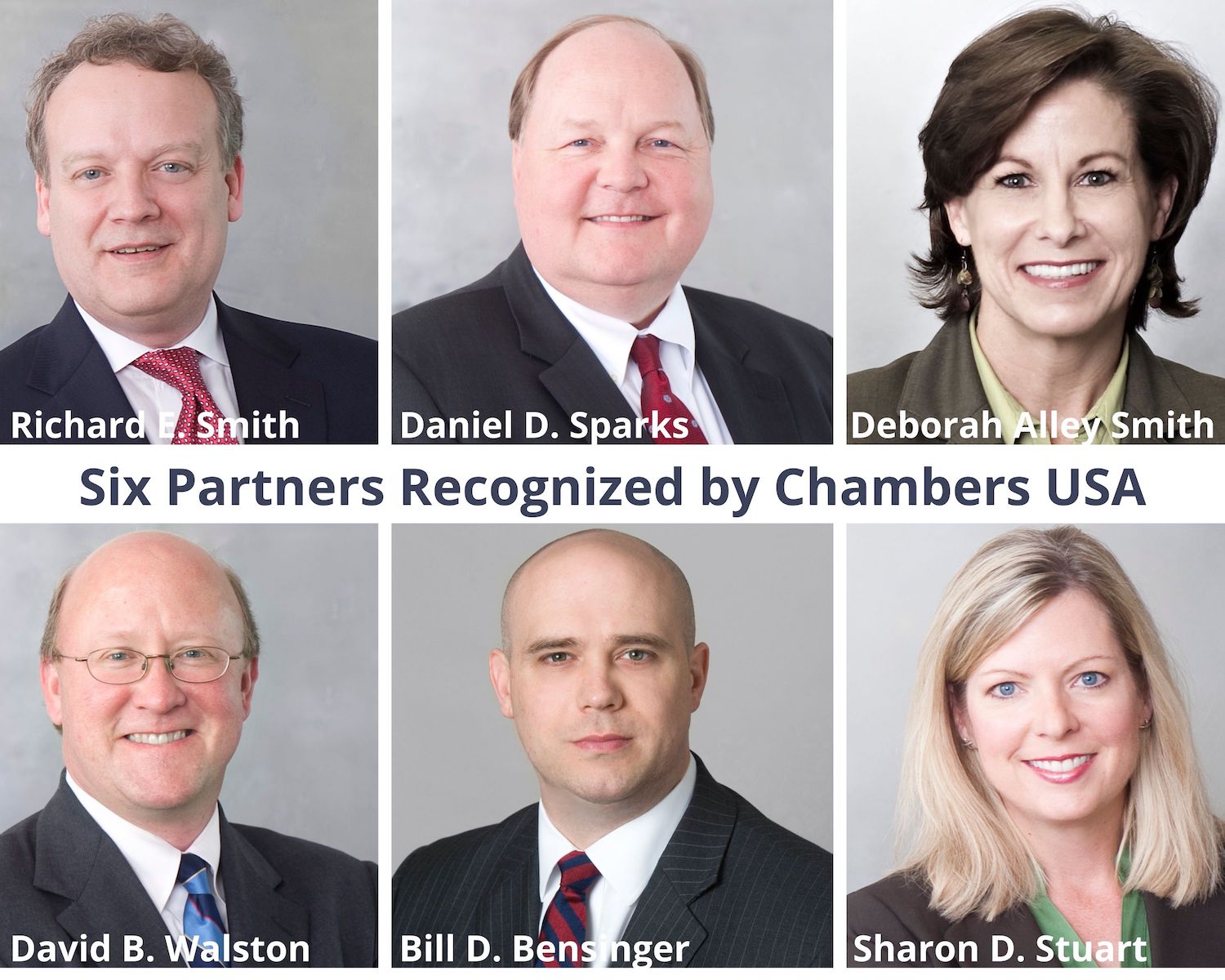 Chambers USA 2021  Recognizes Christian & Small and Partners Bill Bensinger, Deborah Alley Smith, Richard  Smith, Dan Sparks, and David Walston