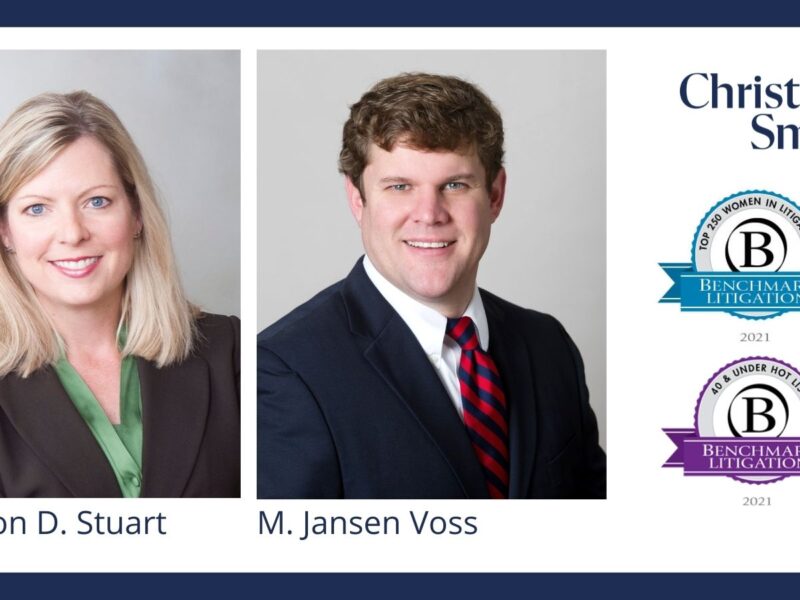 Partners Sharon D. Stuart and M. Jansen Voss Recognized by Benchmark Litigation