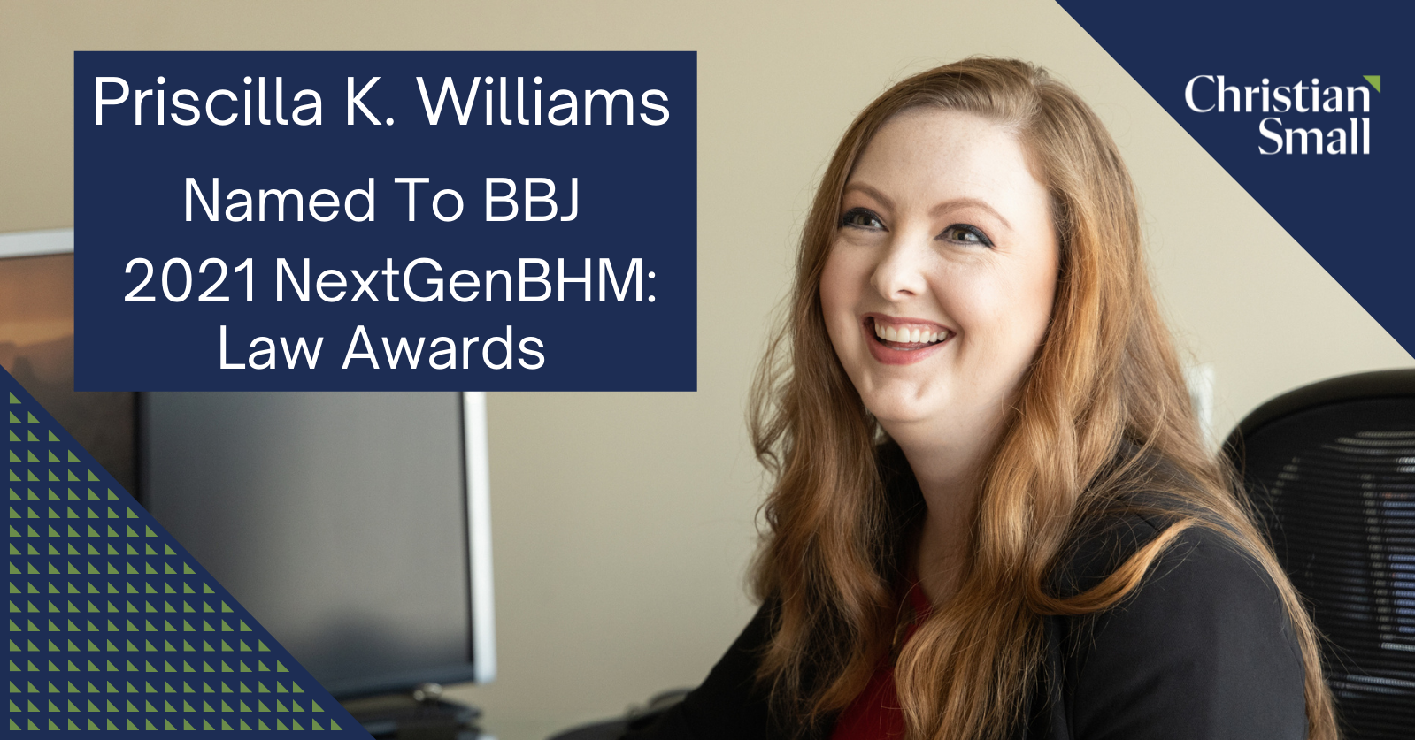 Priscilla K. Williams Recognized By Birmingham Business Journal as a 2021 NextGenBHM: Law Honoree