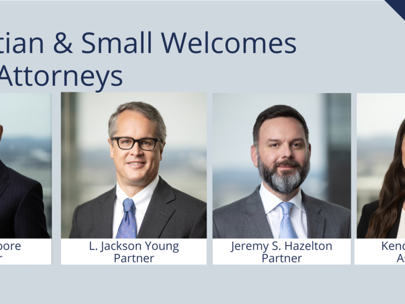 Christian & Small Welcomes Three Partners and One Associate