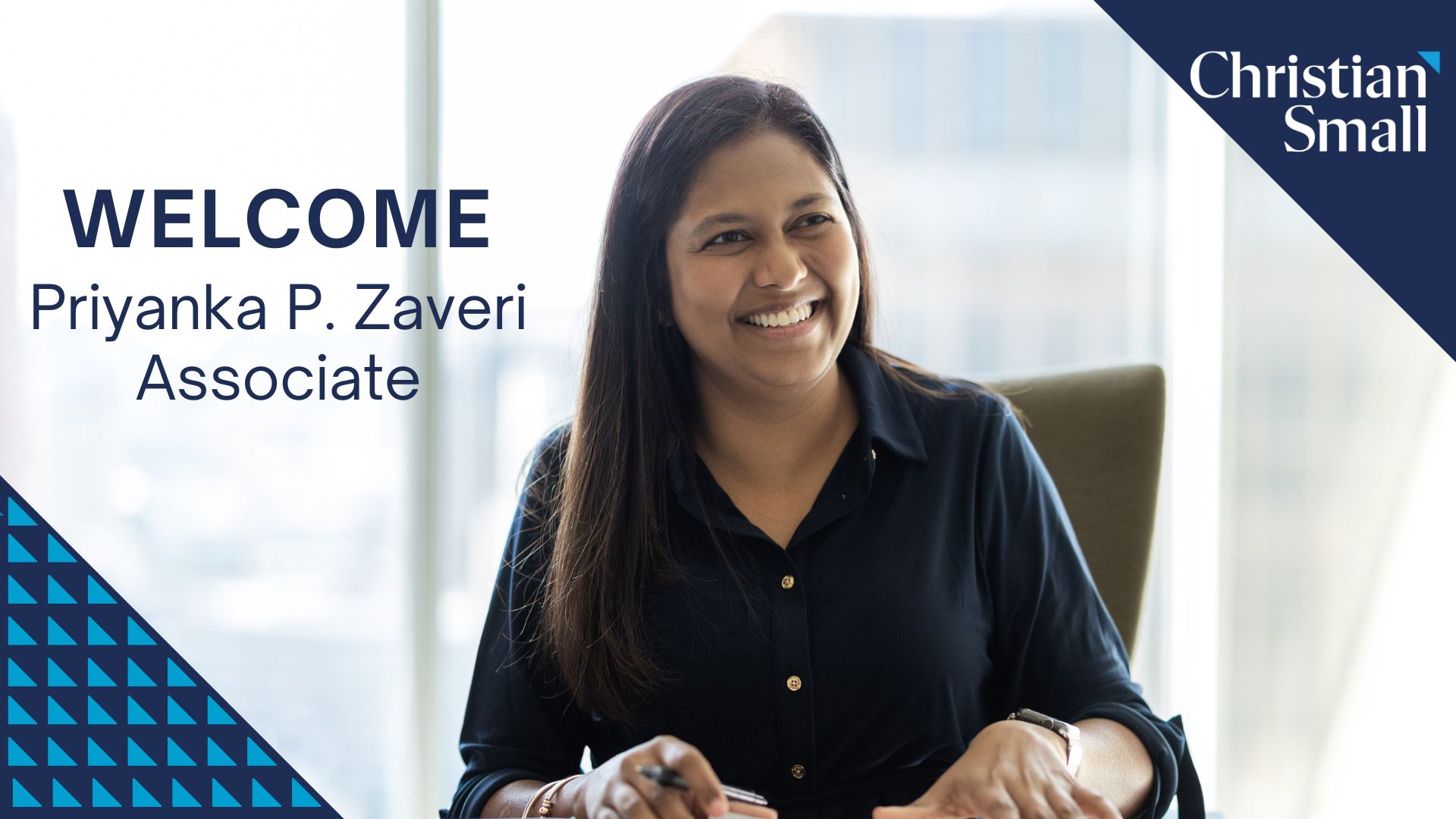 Christian & Small Welcomes Priyanka P.  Zaveri As Newest Associate in the Birmingham Office