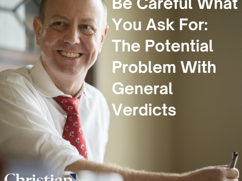 The Potential Problem With General Verdicts and Insurance Coverage