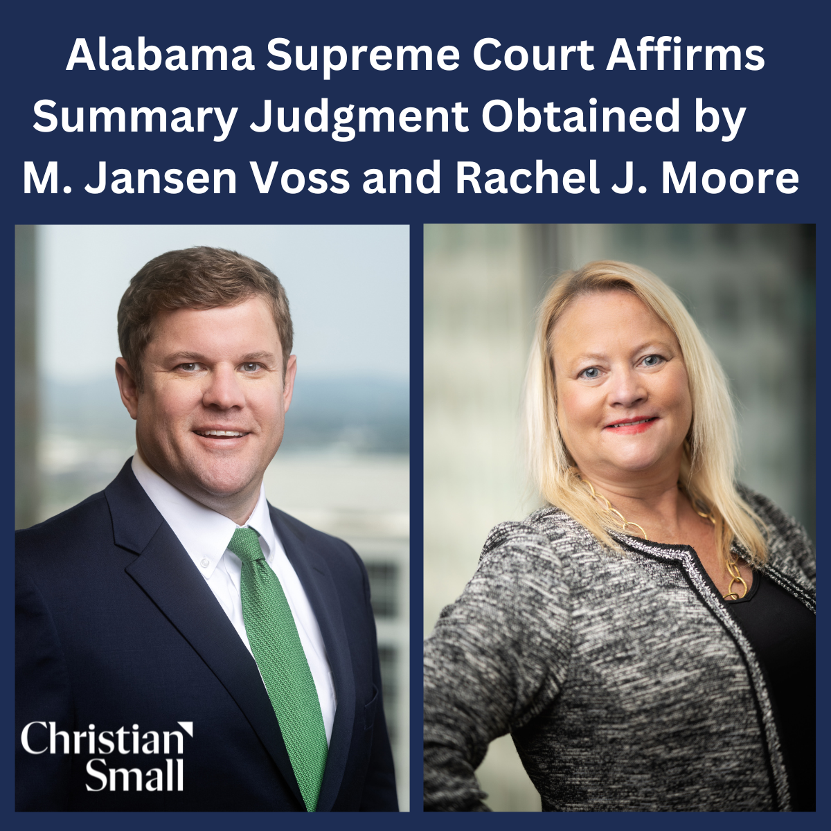 Alabama Supreme Court Affirms Summary Judgment Obtained by M. Jansen Voss and Rachel J. Moore