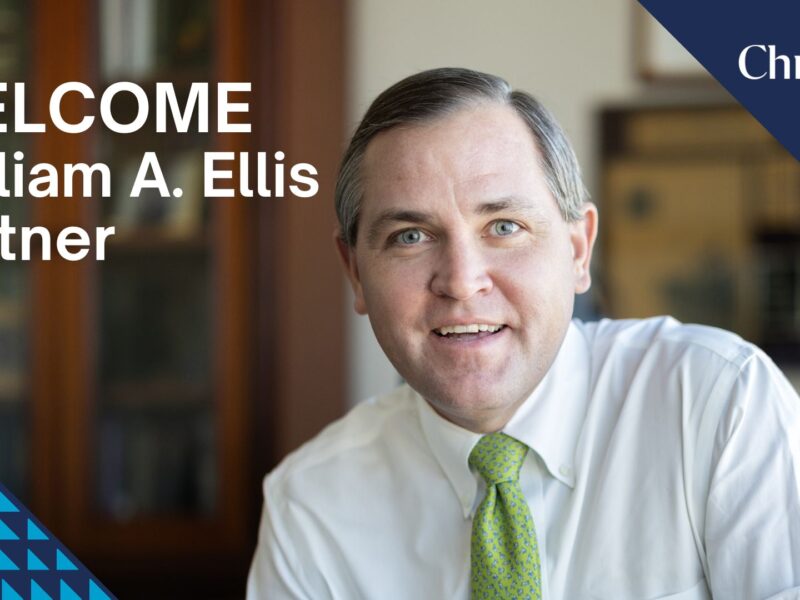 Christian & Small Welcomes Partner William “Drew” A. Ellis