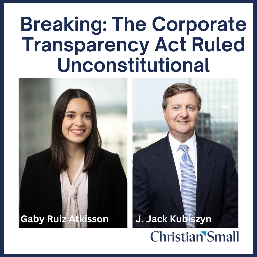 Breaking: The Corporate Transparency Act Ruled Unconstitutional