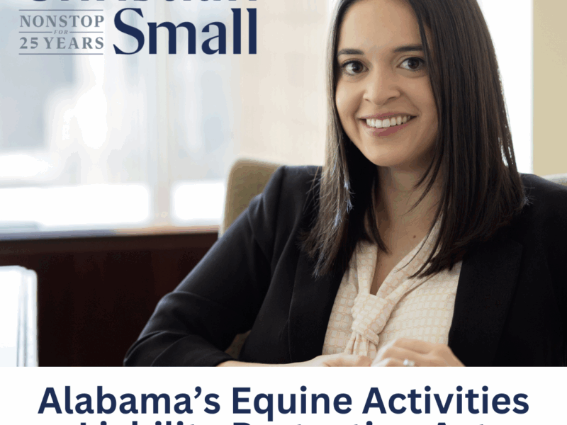 Alabama’s Equine Activities Liability Protection Act