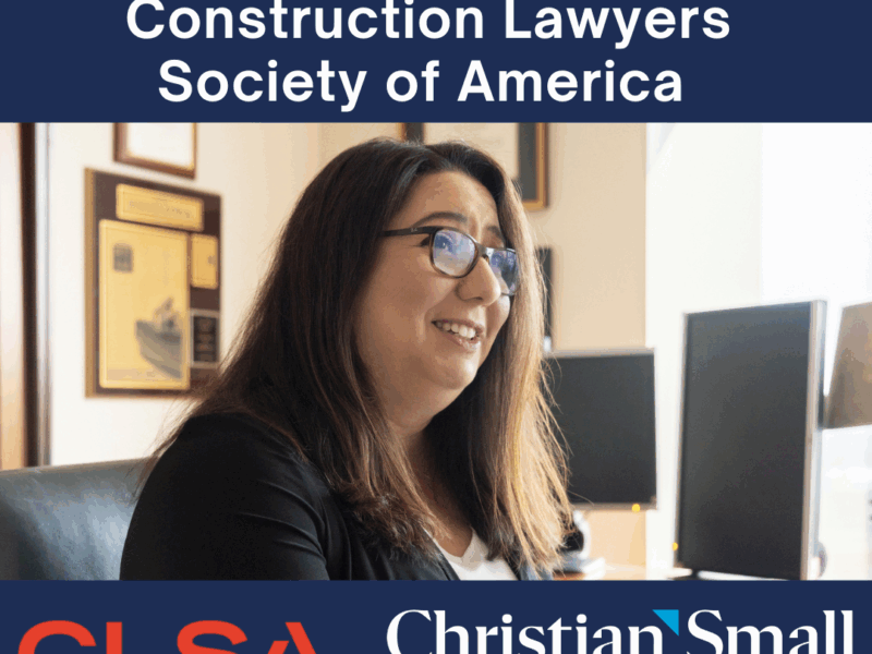 Christina May Bolin Invited to become a Fellow with the Construction Lawyers Society of America