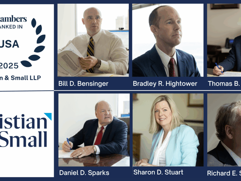 Christian & Small and Six Partners Recognized in 2025 Chambers USA Rankings