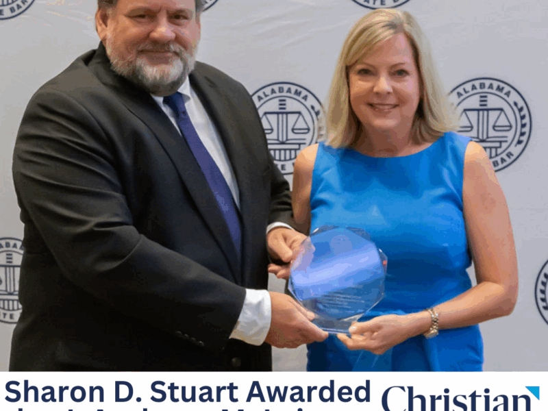Sharon D. Stuart Honored by the Alabama State Bar with the J. Anthony “Tony” McLain Professionalism Award