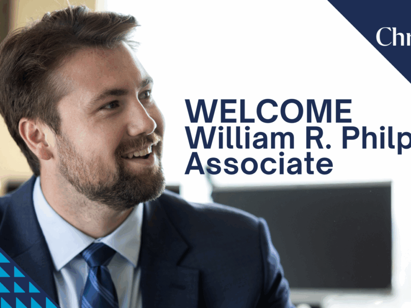 Christian & Small Welcomes William R. “Will” Philpot to the Birmingham Office