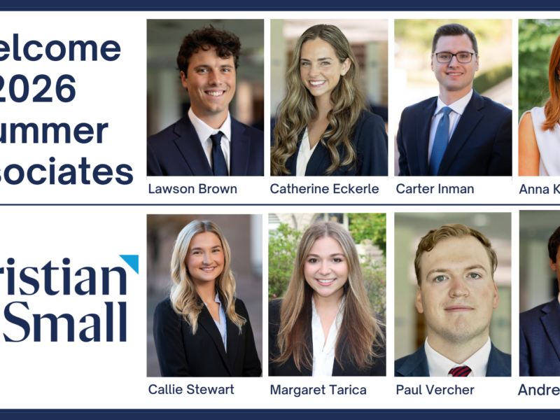 Christian & Small Welcome 2026 Summer Associates