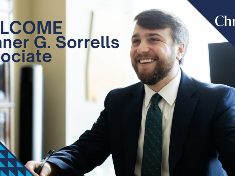 Christian & Small Welcomes Conner G. Sorrells As Newest Associate in the Birmingham Office