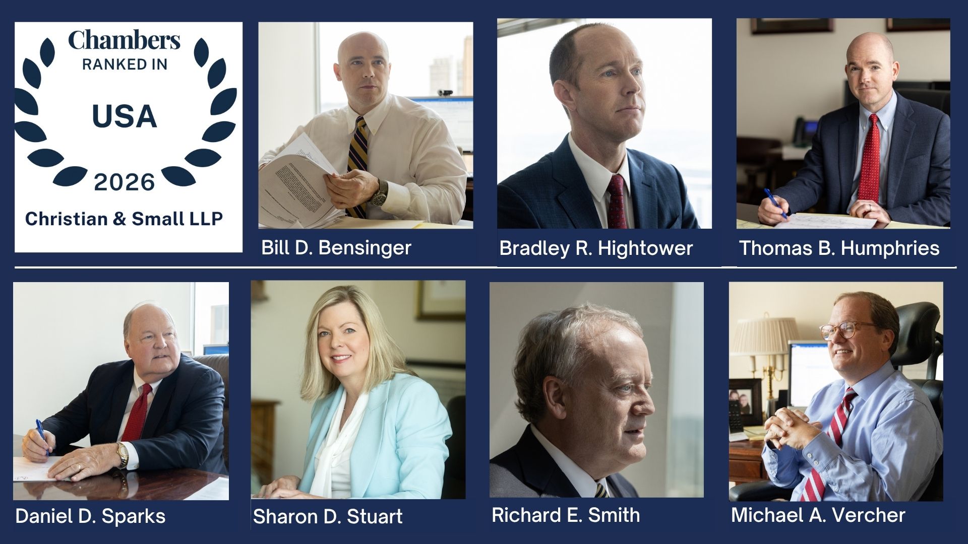 Christian & Small and Seven Partners Recognized in 2026 Chambers USA